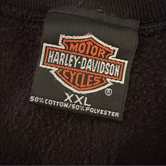 Harley Davidson vintage R.K Stratman henley sweatshirt - Picture 3 of 5